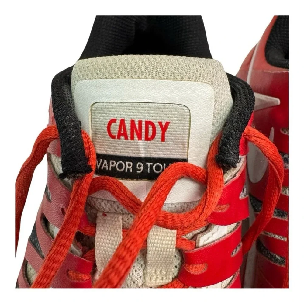 Nike‎ Zoom Vapor ID Custom Red White Tennis court Shoes Size 8.5